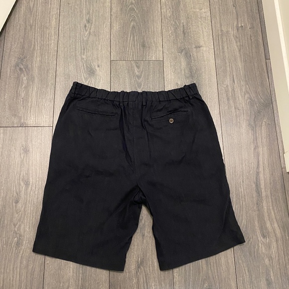 Vince Linen Blend Black Shorts Size 36 - Picture 7 of 10